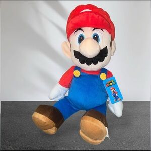 Nintendo Mario Kids' Pillow Character Plush 22” With Tags